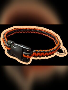 Paracord Dog Collar With D hook-20 Inch
